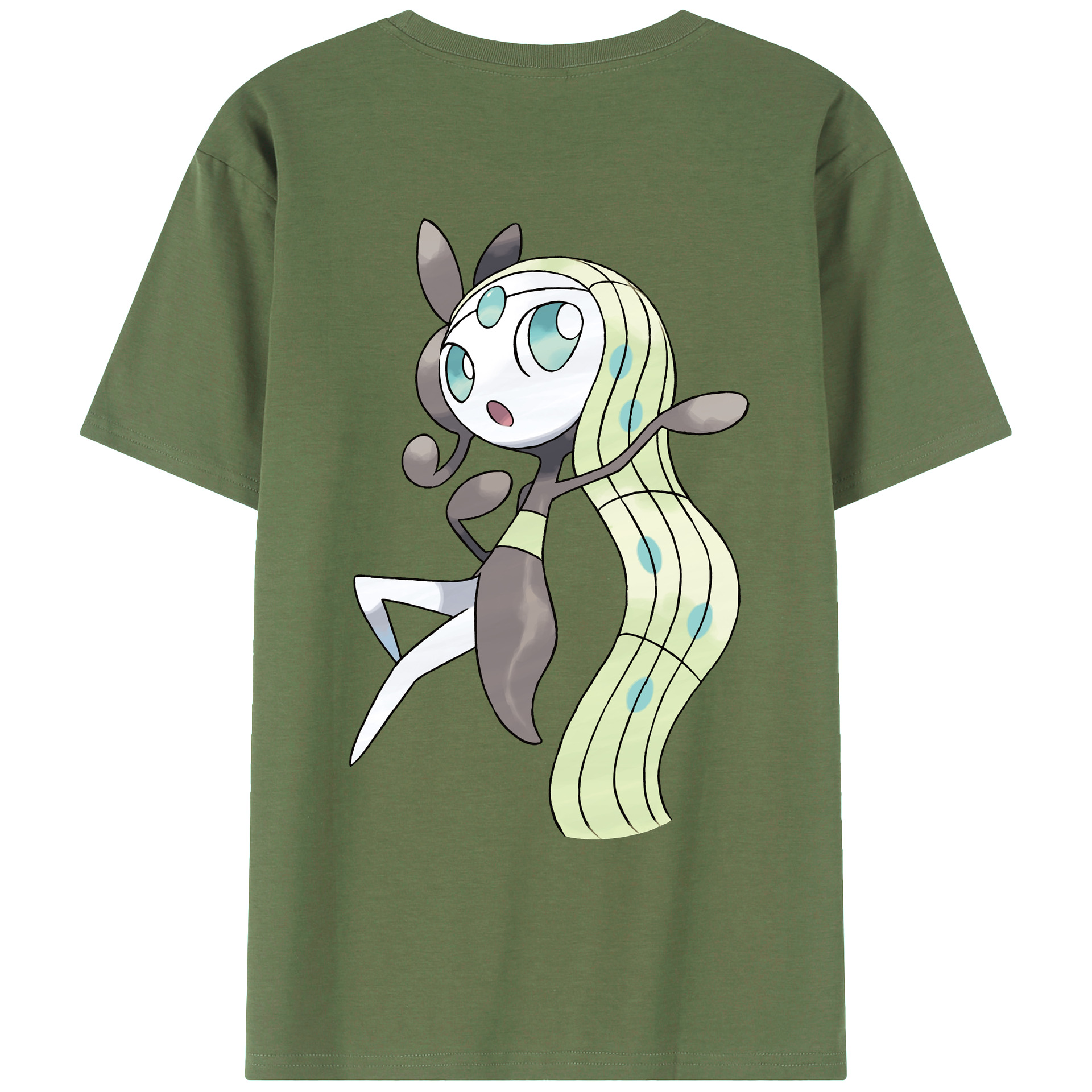 （画像用） ポケットモンスター Pokémon 綿100％ メンズ半袖Tシャツ（バックプリント） 通気性